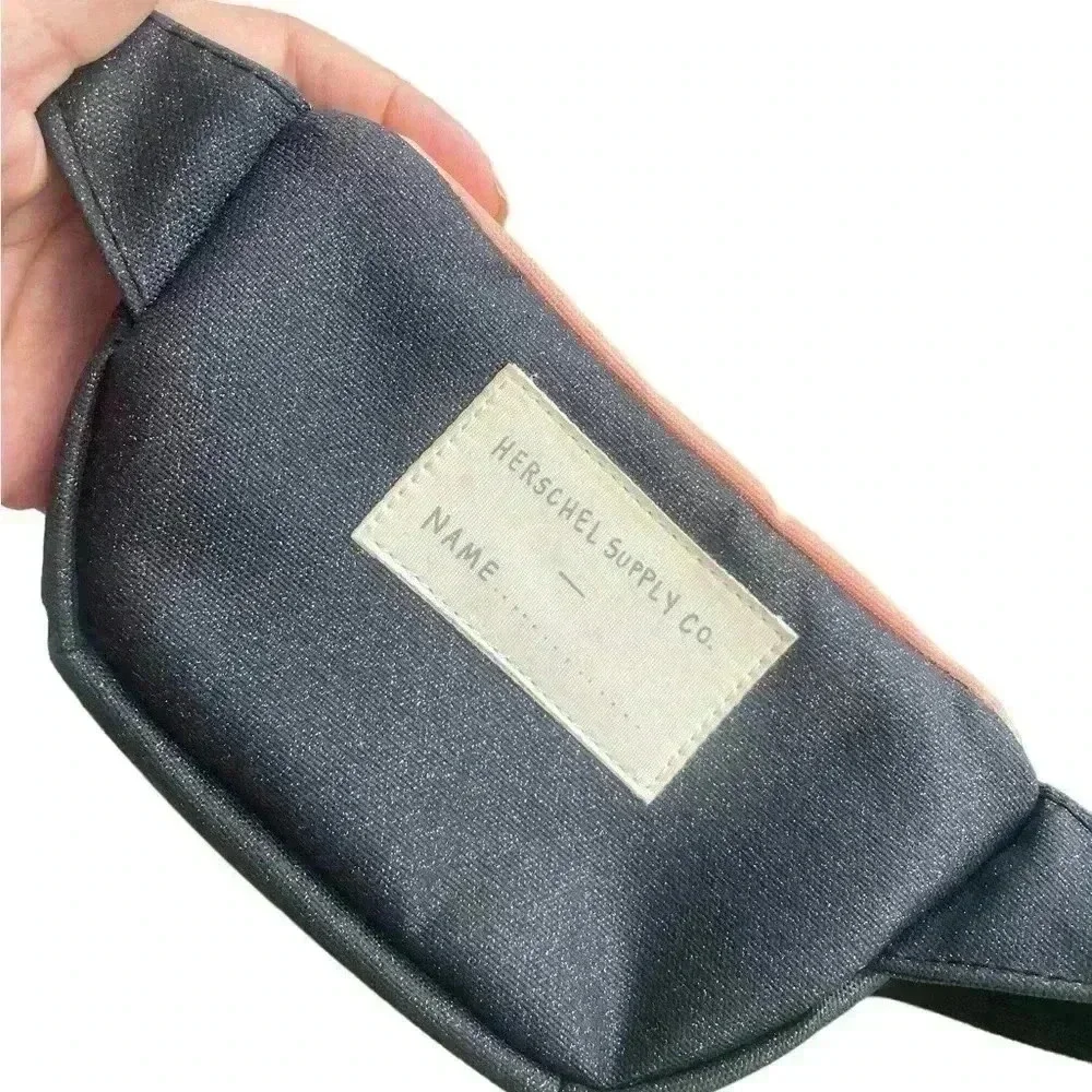 Herschel Supply Co Kids Hip Pack fanny pack black glittery and orange like new - Picture 3 of 8